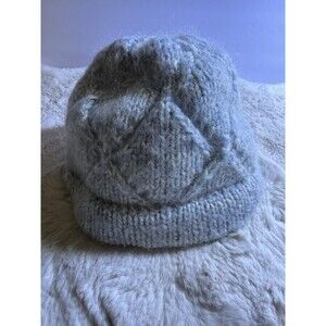Pistil Hat Wool Blend Knit Beanie Skull Cap Hat Women Gray Winter